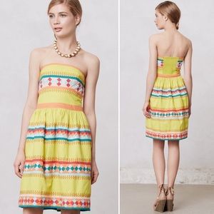 Anthropologie Liefsdottir Ribboned Quilotoa Dress
